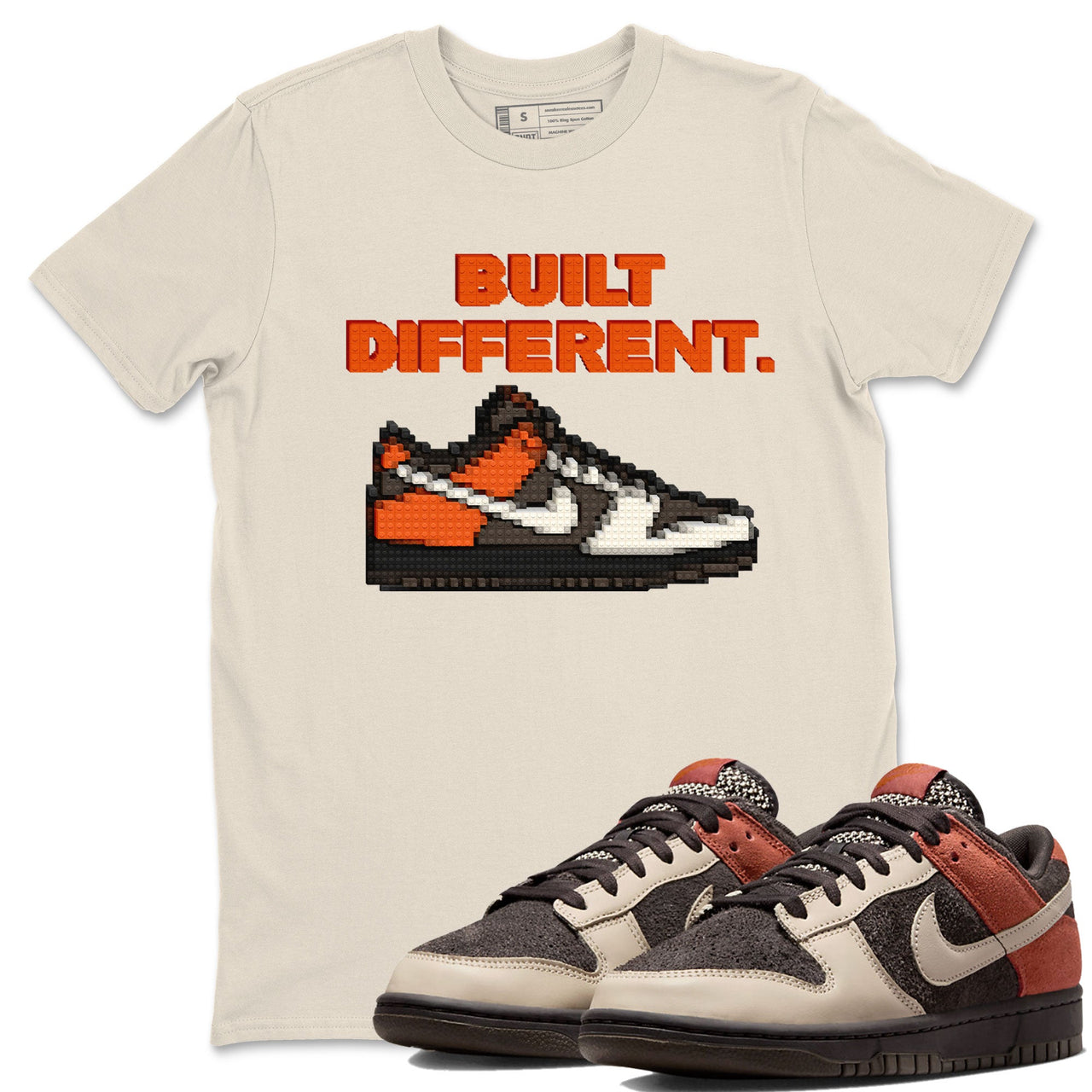 Dunk Red Panda shirt to match jordans Built Different sneaker tees Dunks Red Panda SNRT Sneaker Tees Sneaker Matching Cotton Shirt unisex cotton Natural 1 crew neck shirt