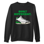 Air Jordan 3 Lucky Green Sneaker Match Tees Built Different Sneaker Tees Air Jordan 3 WMNS Lucky Green Sneaker Release Tees Unisex Shirts Black 2