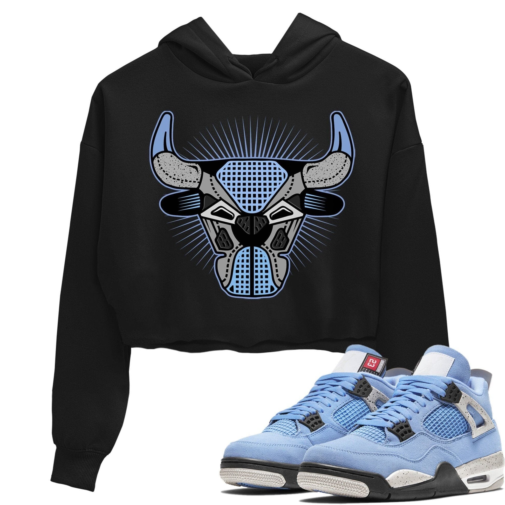 Jordan 4 University Blue Sneaker Match Tees Bull Head Sneaker Tees Jordan 4 University Blue Sneaker Release Tees Women's Shirts