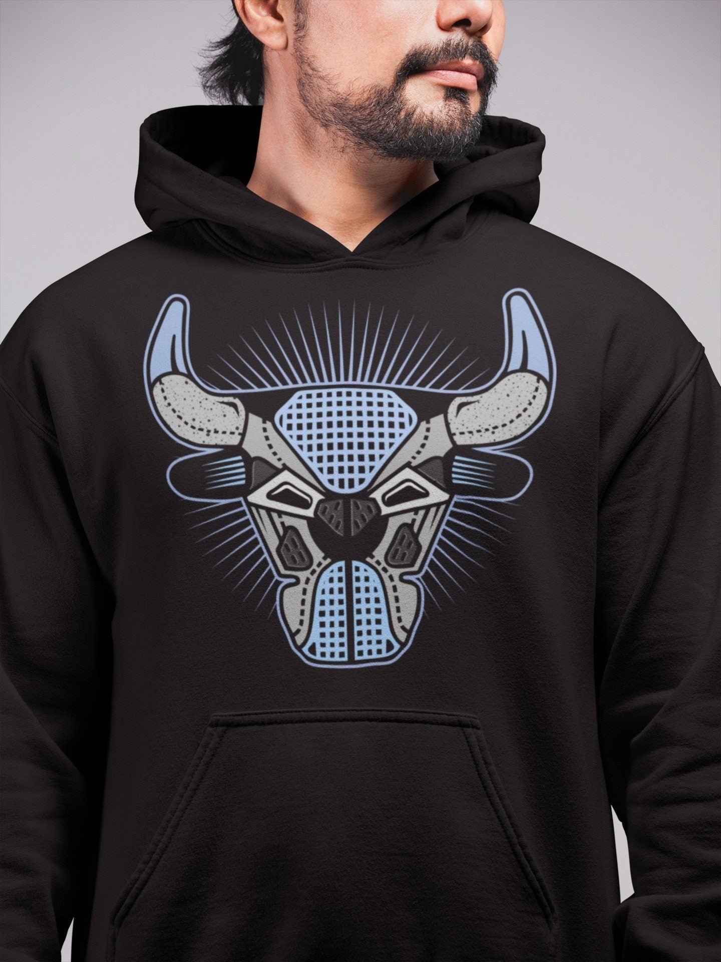 Jordan 4 University Blue Sneaker Match Tees Bull Head Sneaker Tees Jordan 4 University Blue Sneaker Release Tees Unisex Shirts
