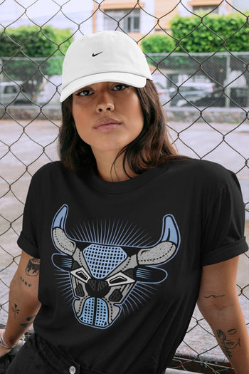 Jordan 4 University Blue Sneaker Match Tees Bull Head Sneaker Tees Jordan 4 University Blue Sneaker Release Tees Unisex Shirts
