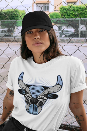 Jordan 4 University Blue Sneaker Match Tees Bull Head Sneaker Tees Jordan 4 University Blue Sneaker Release Tees Unisex Shirts