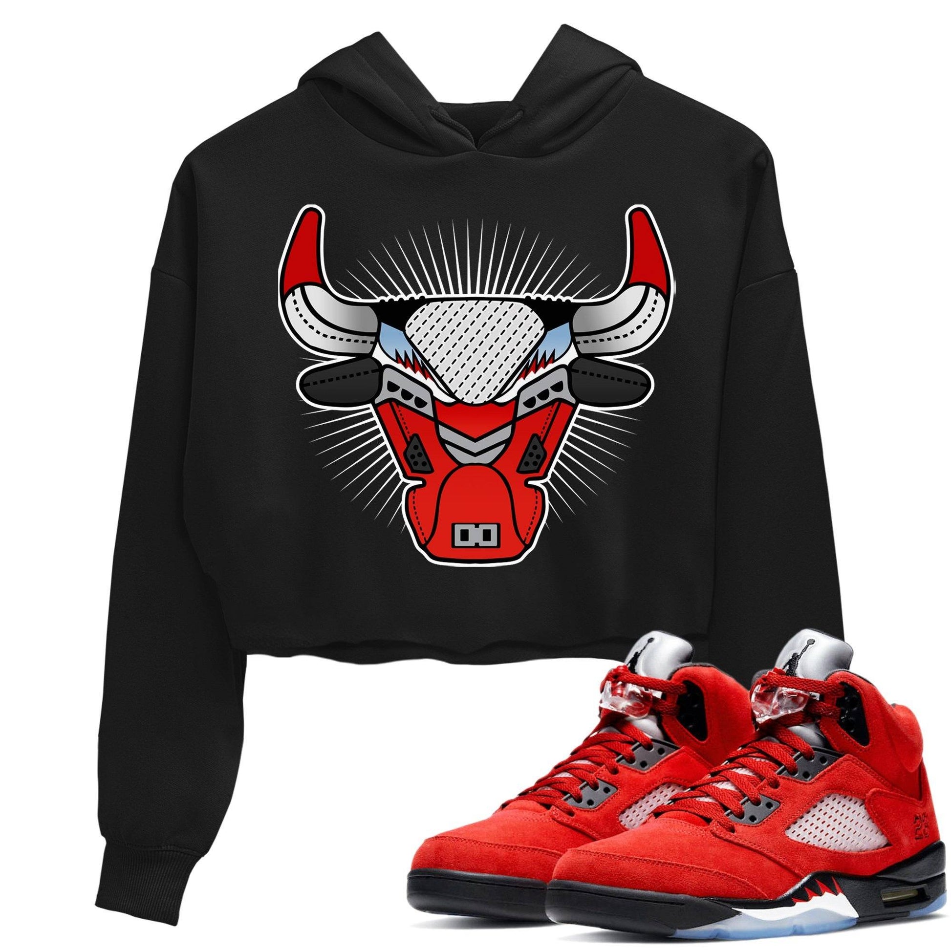 Jordan 5 Raging Bull Sneaker Match Tees Bull Head Sneaker Tees Jordan 5 Raging Bull Sneaker Release Tees Women's Shirts