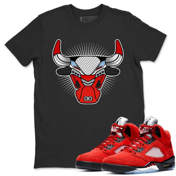 Jordan 5 Raging Bull Sneaker Match Tees Bull Head Sneaker Tees Jordan 5 Raging Bull Sneaker Release Tees Unisex Shirts