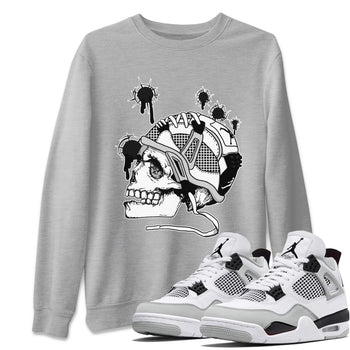 Jordan 4 Military Black Sneaker Match Tees Bullet Holes Sneaker Tees Jordan 4 Military Black Sneaker Release Tees Unisex Shirts