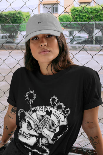 Jordan 4 Military Black Sneaker Match Tees Bullet Holes Sneaker Tees Jordan 4 Military Black Sneaker Release Tees Unisex Shirts