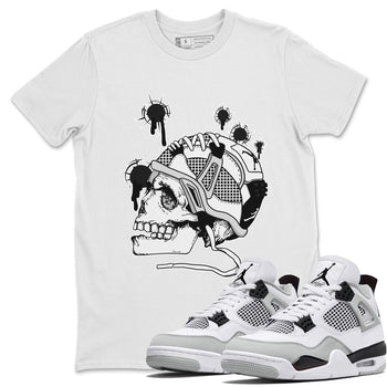 Jordan 4 Military Black Sneaker Match Tees Bullet Holes Sneaker Tees Jordan 4 Military Black Sneaker Release Tees Unisex Shirts