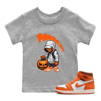 Air Jordan 1 Starfish shirt to match jordans Bustard Pumpkin sneaker tees AJ1Starfish SNRT Sneaker Release Tees Baby Toddler Heather Grey 1 T-Shirt Halloween Custumes