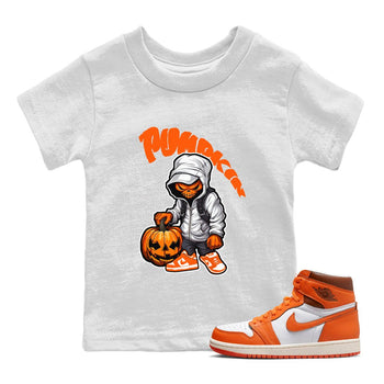 Air Jordan 1 Starfish shirt to match jordans Bustard Pumpkin sneaker tees AJ1Starfish SNRT Sneaker Release Tees Baby Toddler White 1 T-Shirt Halloween Custumes