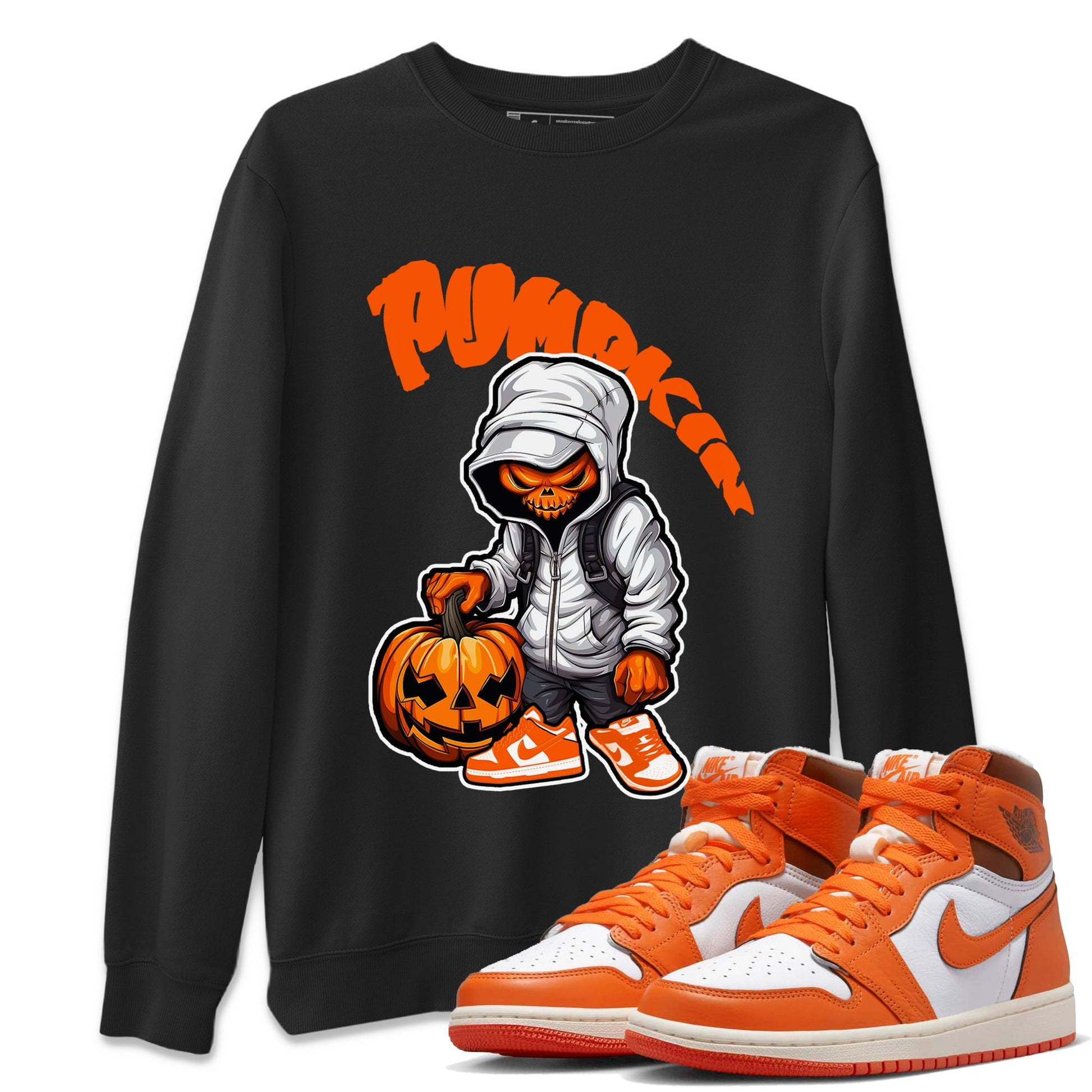 Air Jordan 1 Starfish shirt to match jordans Bustard Pumpkin sneaker tees AJ1Starfish SNRT Sneaker Release Tees Unisex Black 1 T-Shirt Halloween Custumes