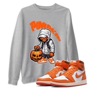 Air Jordan 1 Starfish shirt to match jordans Bustard Pumpkin sneaker tees AJ1Starfish SNRT Sneaker Release Tees Unisex Heather Grey 1 T-Shirt Halloween Custumes