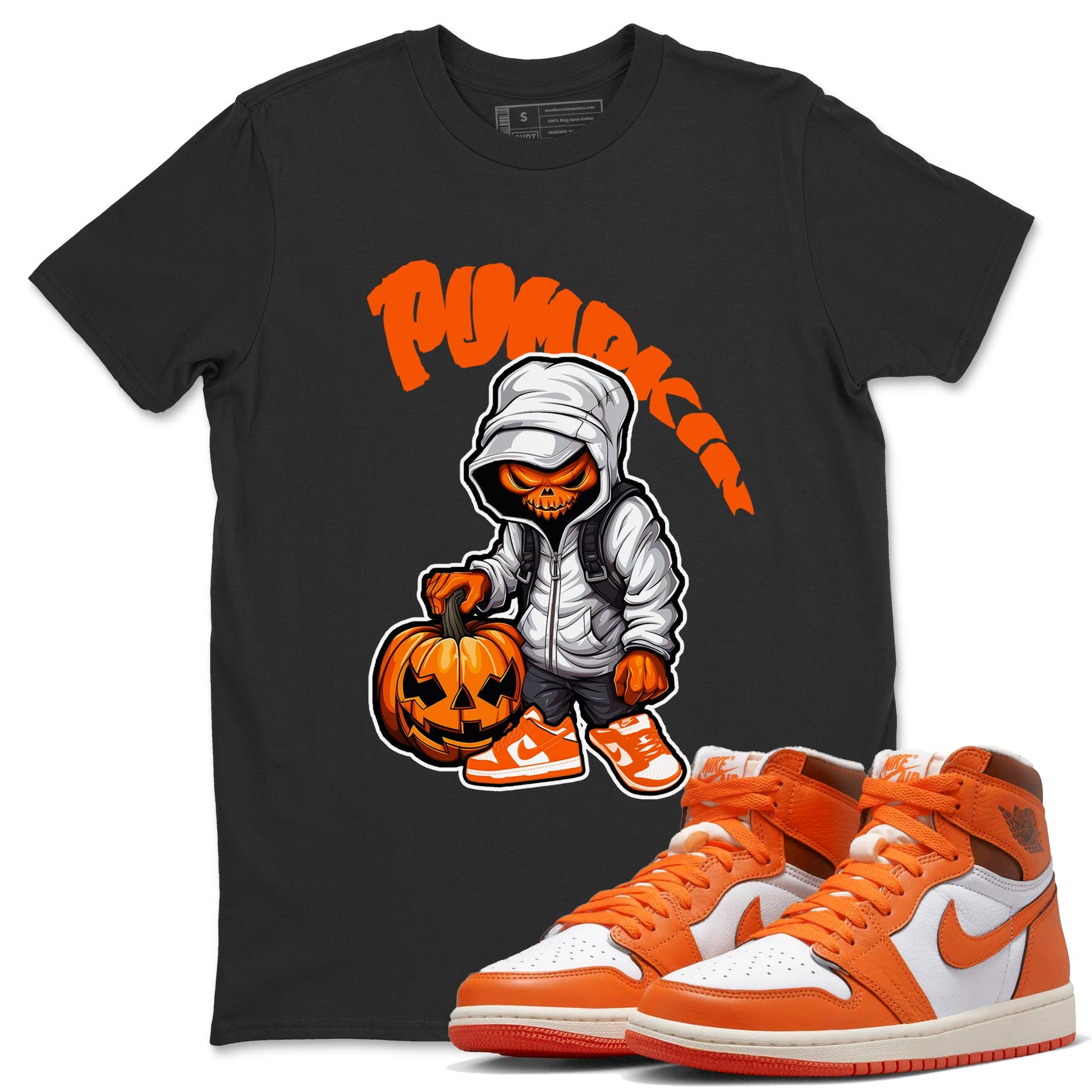 Air Jordan 1 Starfish shirt to match jordans Bustard Pumpkin sneaker tees AJ1Starfish SNRT Sneaker Release Tees Unisex Black 1 T-Shirt Halloween Custumes