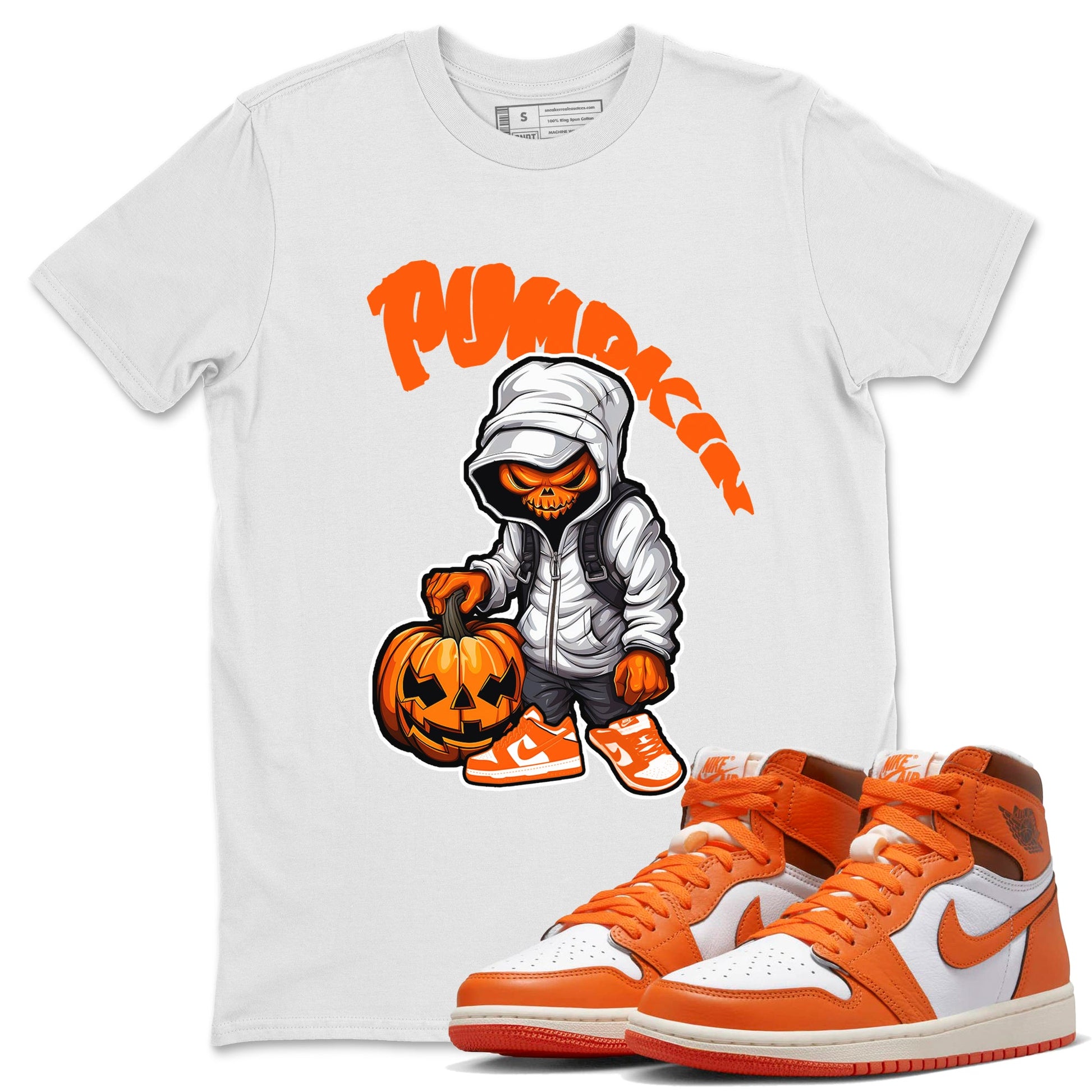 Air Jordan 1 Starfish shirt to match jordans Bustard Pumpkin sneaker tees AJ1Starfish SNRT Sneaker Release Tees Unisex White 1 T-Shirt Halloween Custumes