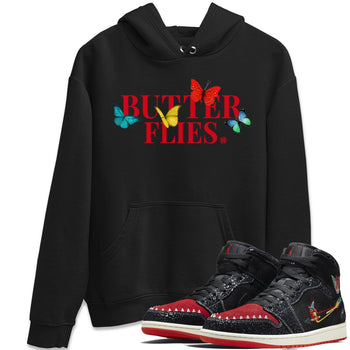 Jordan 1 Siempre Familia Sneaker Match Tees Butterflies Sneaker Tees Jordan 1 Siempre Familia Sneaker Release Tees Unisex Shirts
