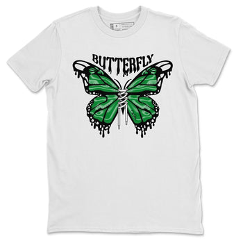 Air Jordan 1 Celtics Sneaker Match Tees Butterfly Sneaker Tees AJ1 OG HIGH Celtics Sneaker Release Tees Unisex Shirts White 2