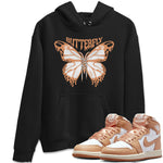 Air Jordan 1 Praline shirt to match jordans Butterfly sneaker tees AJ1Praline SNRT Sneaker Release Tees Unisex Black 1 T-Shirt