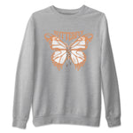Air Jordan 1 Praline shirt to match jordans Butterfly sneaker tees AJ1Praline SNRT Sneaker Release Tees Unisex Heather Grey 2 T-Shirt