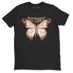 Air Jordan 1 Praline shirt to match jordans Butterfly sneaker tees AJ1Praline SNRT Sneaker Release Tees Unisex Black 2 T-Shirt