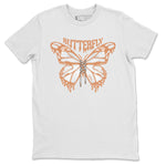 Air Jordan 1 Praline shirt to match jordans Butterfly sneaker tees AJ1Praline SNRT Sneaker Release Tees Unisex White 2 T-Shirt