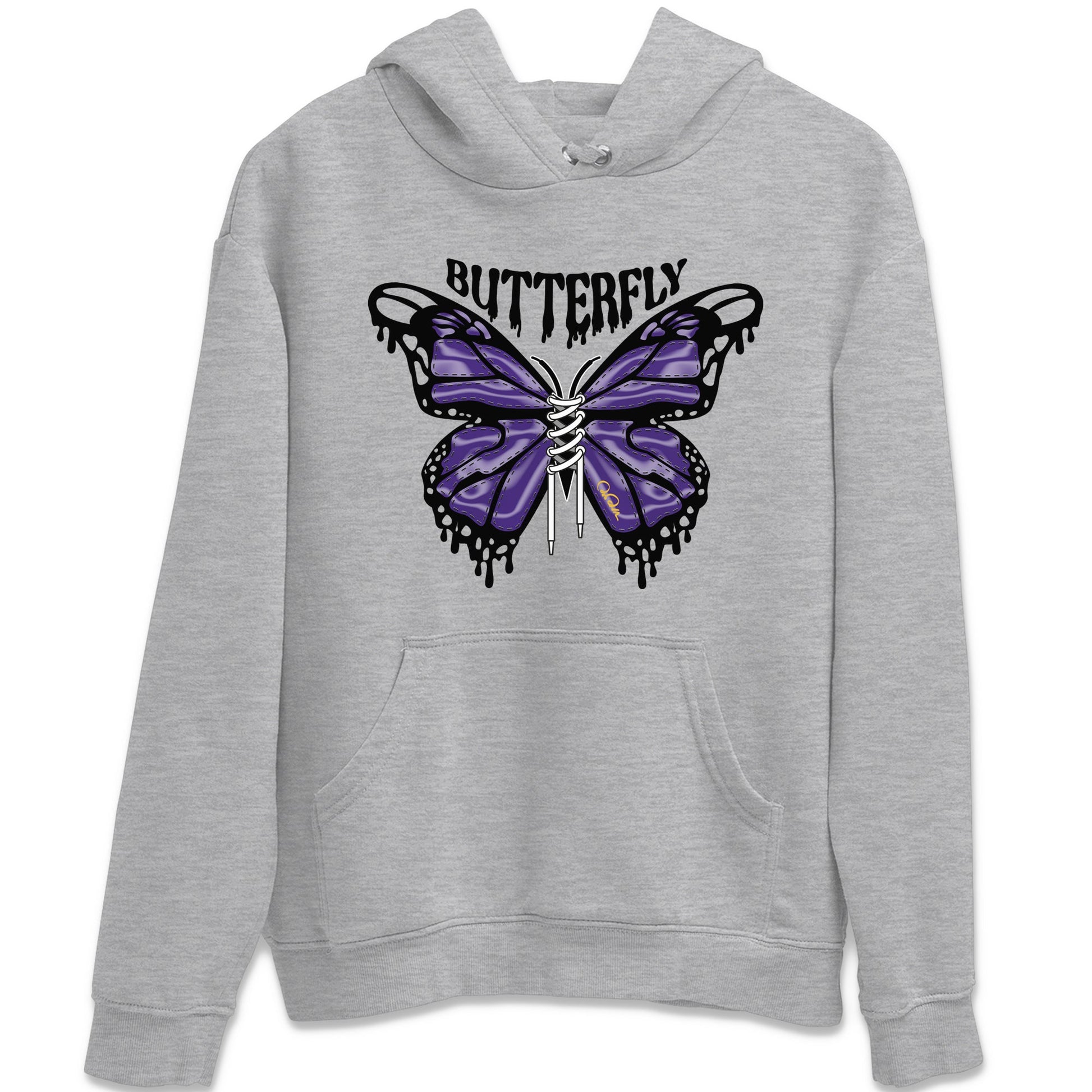 Air Jordan 12 Field Purple Sneaker Match Tees Butterfly Sneaker Tees AJJordan 12 Lakers Sneaker Release Tees Unisex Shirts Heather Grey 2