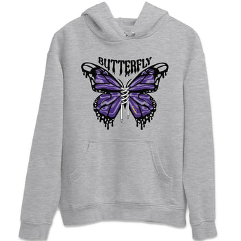 Air Jordan 12 Field Purple Sneaker Match Tees Butterfly Sneaker Tees AJJordan 12 Lakers Sneaker Release Tees Unisex Shirts Heather Grey 2