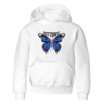 Air Jordan 14 Laney Sneaker Match Tees Butterfly Sneaker Tees AJ14 Laney Sneaker Release Tees Kids Shirts White 2