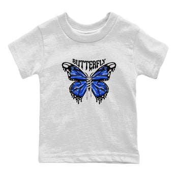 Air Jordan 14 Laney Sneaker Match Tees Butterfly Sneaker Tees AJ14 Laney Sneaker Release Tees Kids Shirts White 2