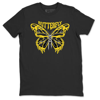 Air Jordan 4 Thunder Sneaker Match Tees Butterfly Sneaker Tees AJ4 Thunder Sneaker Release Tees Unisex Shirts Black 2