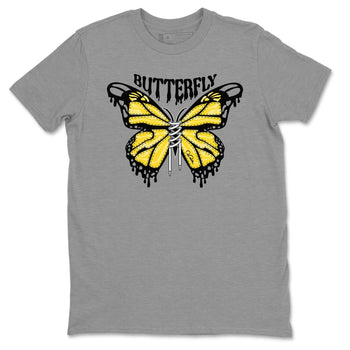 Air Jordan 4 Thunder Sneaker Match Tees Butterfly Sneaker Tees AJ4 Thunder Sneaker Release Tees Unisex Shirts Heather Grey 2