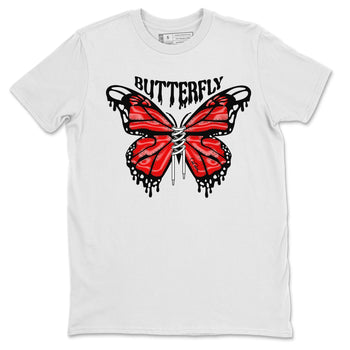 Air Jordan 6 Toro Bravo Sneaker Match Tees Butterfly Sneaker Tees AJ6 Toro Bravo Sneaker Release Tees Unisex Shirts White 2