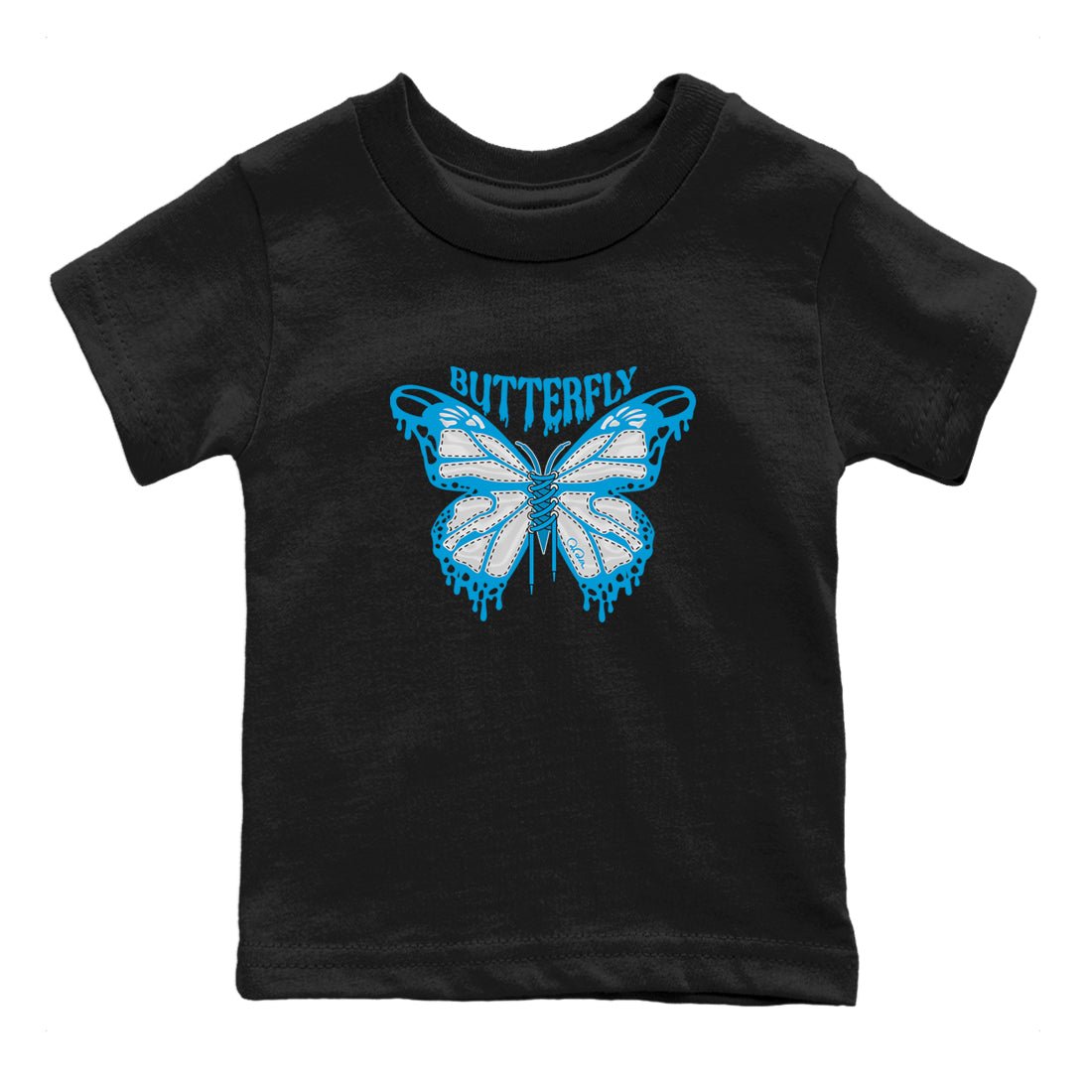 9s Powder Blue shirt to match jordans Butterfly sneaker tees Air Jordan 9 Powder Blue SNRT sneaker release tees baby toddler Black 2 cotton Shirt