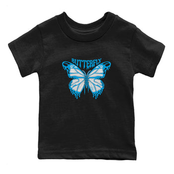 9s Powder Blue shirt to match jordans Butterfly sneaker tees Air Jordan 9 Powder Blue SNRT sneaker release tees baby toddler Black 2 cotton Shirt
