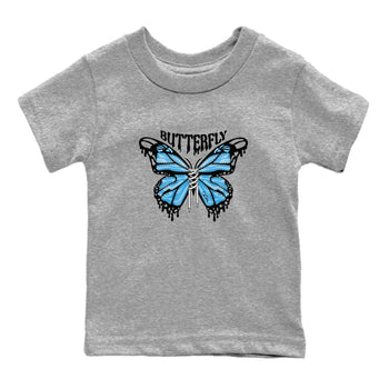 9s Powder Blue shirt to match jordans Butterfly sneaker tees Air Jordan 9 Powder Blue SNRT sneaker release tees baby toddler Heather Grey 2 cotton Shirt