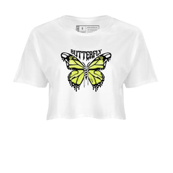 Dunk Mid Premium shirt to match jordans Butterfly sneaker tees halloween horror nights Nike Dunk Halloween SNRT Sneaker Release Tees White 2 Crop T-Shirt