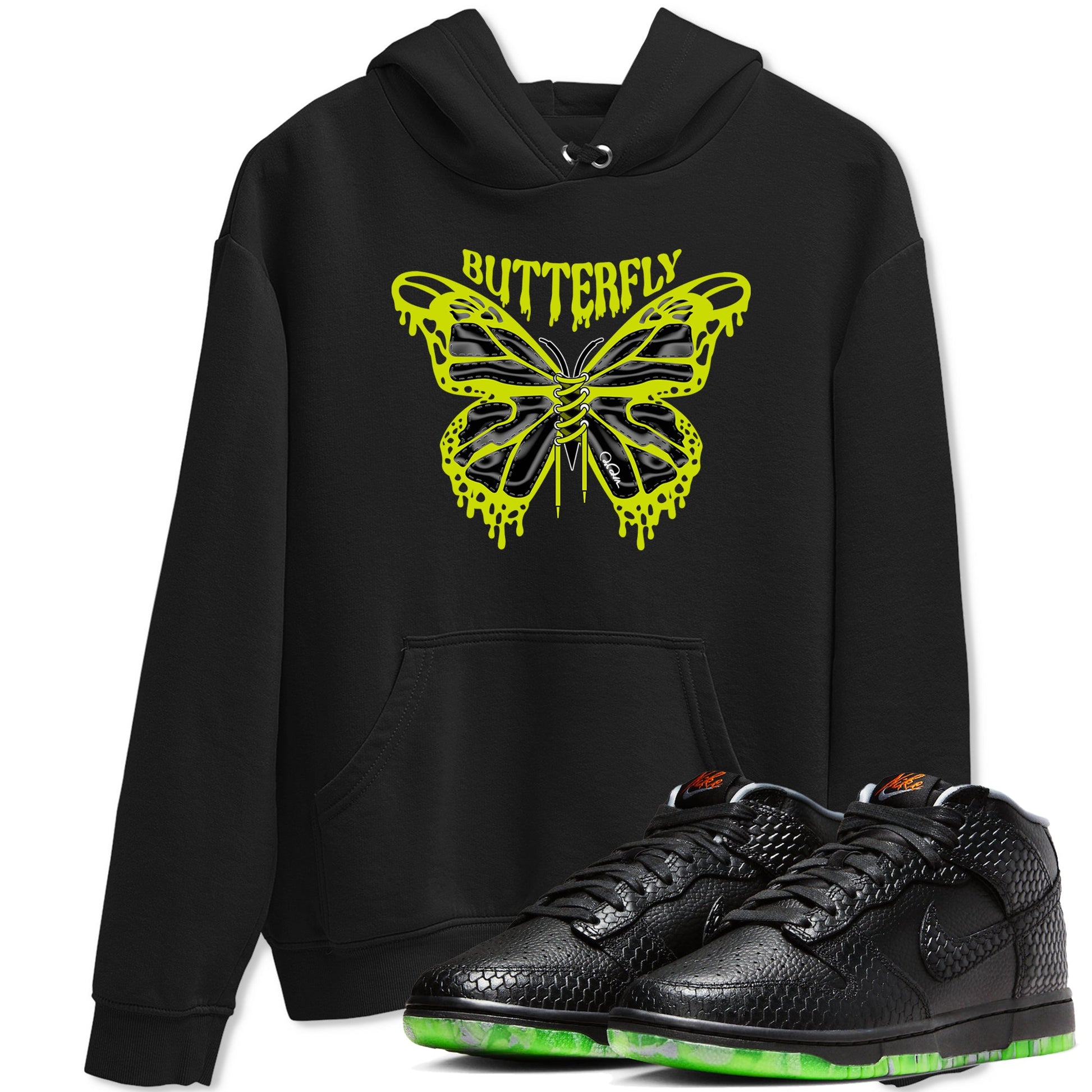 Dunk Mid Premium shirt to match jordans Butterfly sneaker tees halloween horror nights Nike Dunk Halloween SNRT Sneaker Release Tees Unisex Black 1 T-Shirt