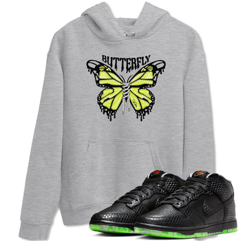 Dunk Mid Premium shirt to match jordans Butterfly sneaker tees halloween horror nights Nike Dunk Halloween SNRT Sneaker Release Tees Unisex Heather Grey 1 T-Shirt