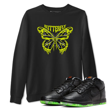 Dunk Mid Premium shirt to match jordans Butterfly sneaker tees halloween horror nights Nike Dunk Halloween SNRT Sneaker Release Tees Unisex Black 1 T-Shirt