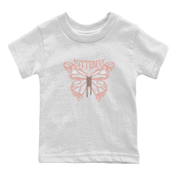 Dunk Rose Whisper shirt to match jordans Butterfly sneaker tees Nike Dunk LowRose Whisper SNRT Sneaker Release Tees Baby Toddler White 2 T-Shirt
