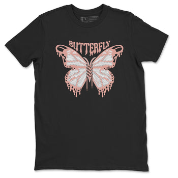 Dunk Rose Whisper shirt to match jordans Butterfly sneaker tees Nike Dunk LowRose Whisper SNRT Sneaker Release Tees Unisex Black 2 T-Shirt
