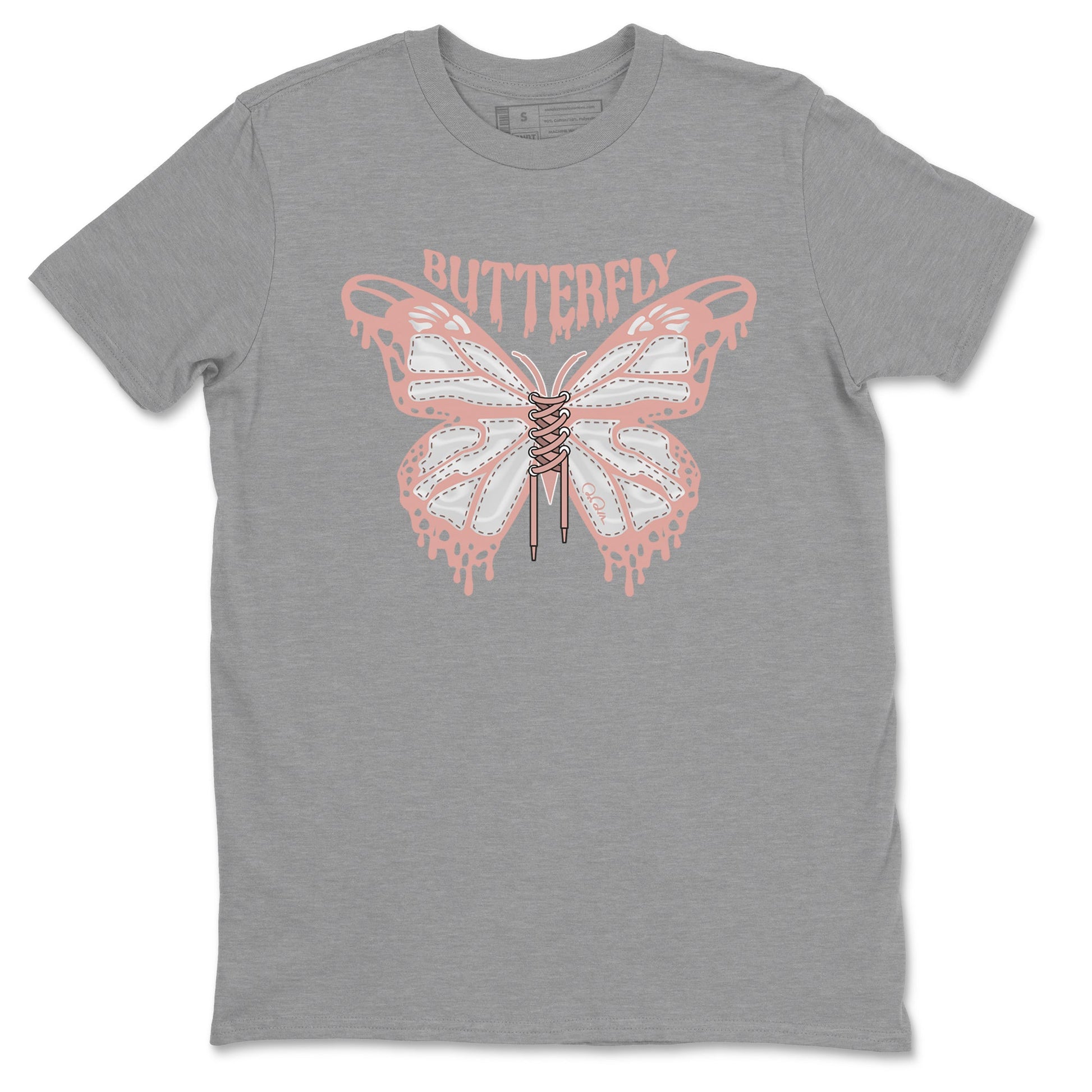 Dunk Rose Whisper shirt to match jordans Butterfly sneaker tees Nike Dunk LowRose Whisper SNRT Sneaker Release Tees Unisex Heather Grey 2 T-Shirt