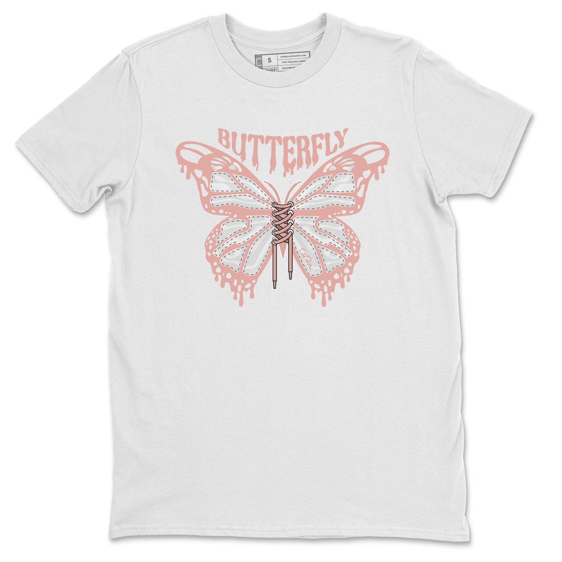 Dunk Rose Whisper shirt to match jordans Butterfly sneaker tees Nike Dunk LowRose Whisper SNRT Sneaker Release Tees Unisex White 2 T-Shirt