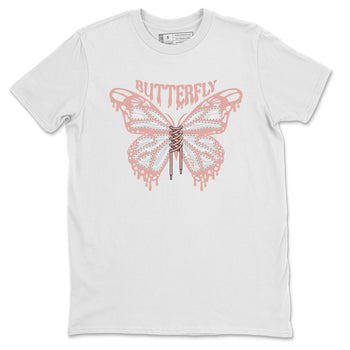 Dunk Rose Whisper shirt to match jordans Butterfly sneaker tees Nike Dunk LowRose Whisper SNRT Sneaker Release Tees Unisex White 2 T-Shirt