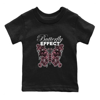 Air Jordan 1 Mauve shirt to match jordans Butterfly Effect sneaker tees AJ1 Mauve SNRT Sneaker Release Tees Baby Toddler Black 2 T-Shirt
