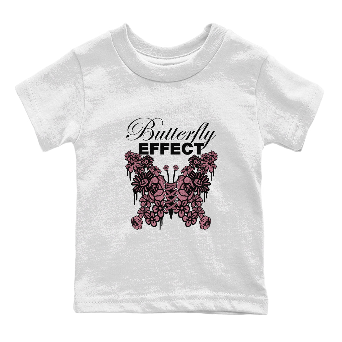 Air Jordan 1 Mauve shirt to match jordans Butterfly Effect sneaker tees AJ1 Mauve SNRT Sneaker Release Tees Baby Toddler White 2 T-Shirt