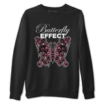 Air Jordan 1 Mauve shirt to match jordans Butterfly Effect sneaker tees AJ1 Mauve SNRT Sneaker Release Tees Unisex Black 2 T-Shirt