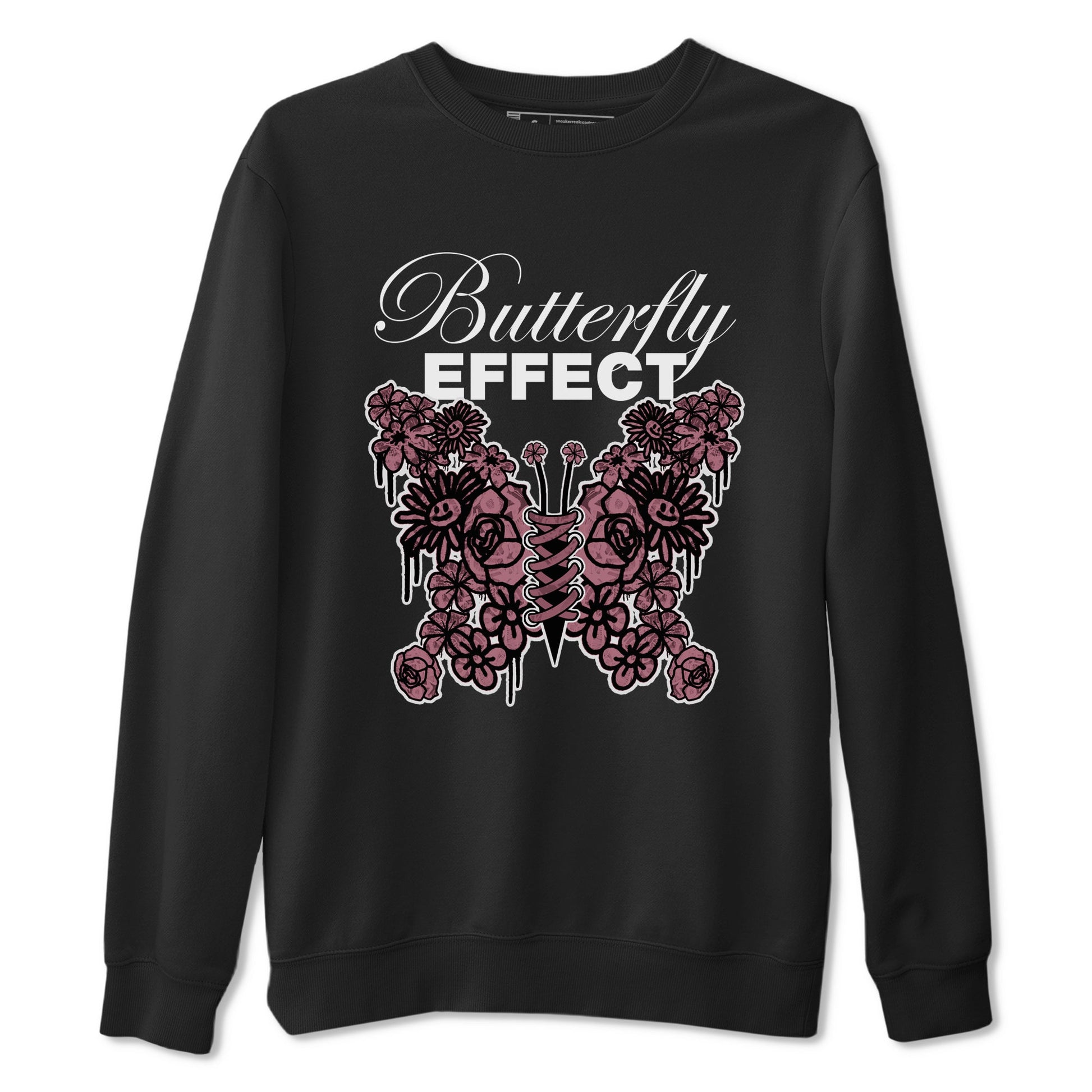 Air Jordan 1 Mauve shirt to match jordans Butterfly Effect sneaker tees AJ1 Mauve SNRT Sneaker Release Tees Unisex Black 2 T-Shirt