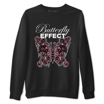 Air Jordan 1 Mauve shirt to match jordans Butterfly Effect sneaker tees AJ1 Mauve SNRT Sneaker Release Tees Unisex Black 2 T-Shirt