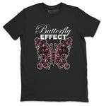 Air Jordan 1 Mauve shirt to match jordans Butterfly Effect sneaker tees AJ1 Mauve SNRT Sneaker Release Tees Unisex Black 2 T-Shirt