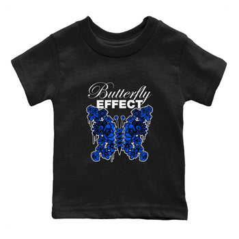 Air Jordan 1 Royal Reimagined shirt to match jordans Butterfly Effect sneaker tees AJ1 Royal Reimagined SNRT Sneaker Release Tees Baby Toddler Black 2 T-Shirt