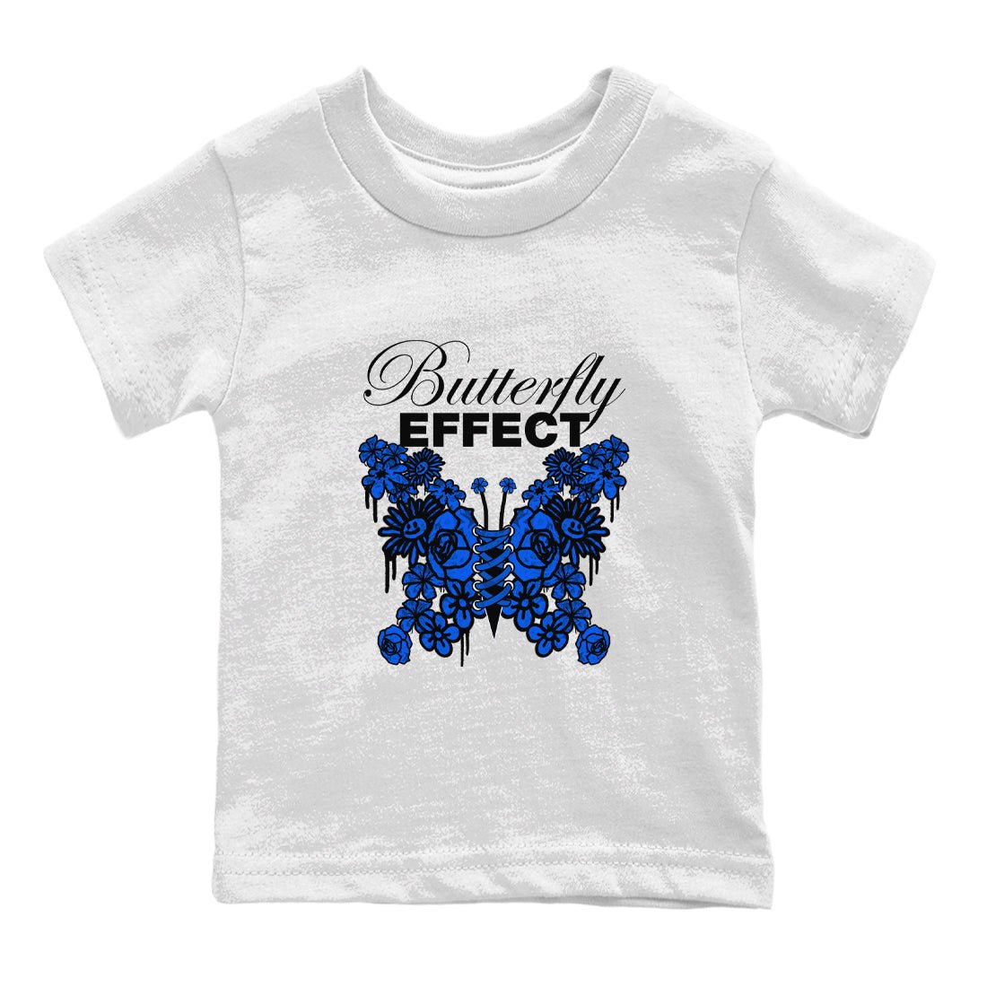 Air Jordan 1 Royal Reimagined shirt to match jordans Butterfly Effect sneaker tees AJ1 Royal Reimagined SNRT Sneaker Release Tees Baby Toddler White 2 T-Shirt